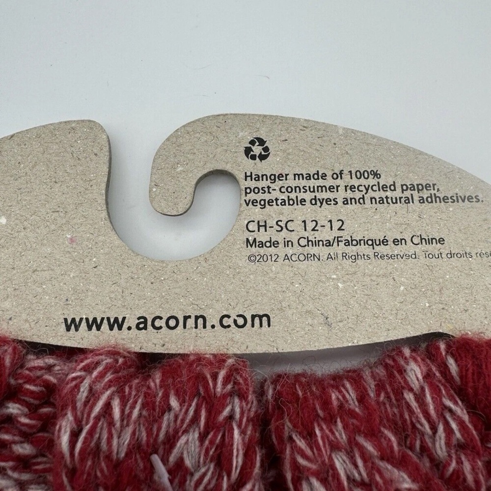 Acorn Emry Neck Scarf Wrap Chunky Crochet Cable Knit Winter Wool Blend Warmer - Picture 4 of 6